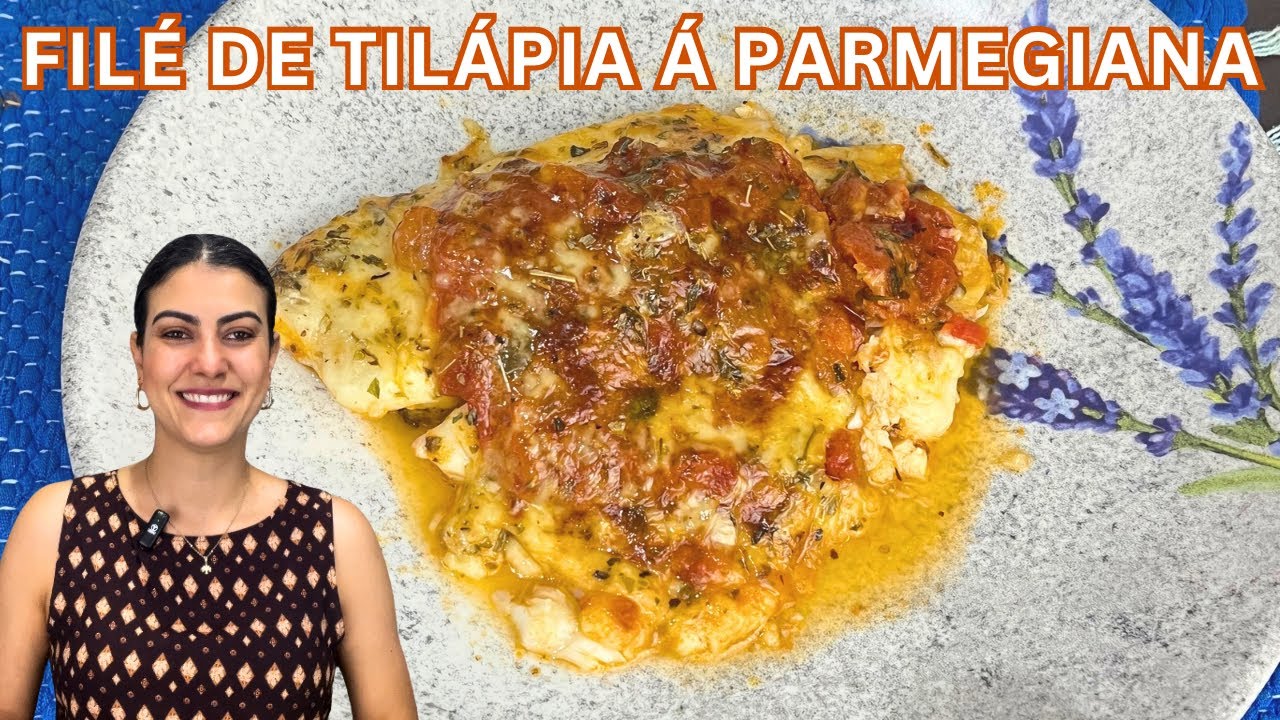 FILÉ DE TILÁPIA A PARMEGIANA! Receita deliciosa e super fácil