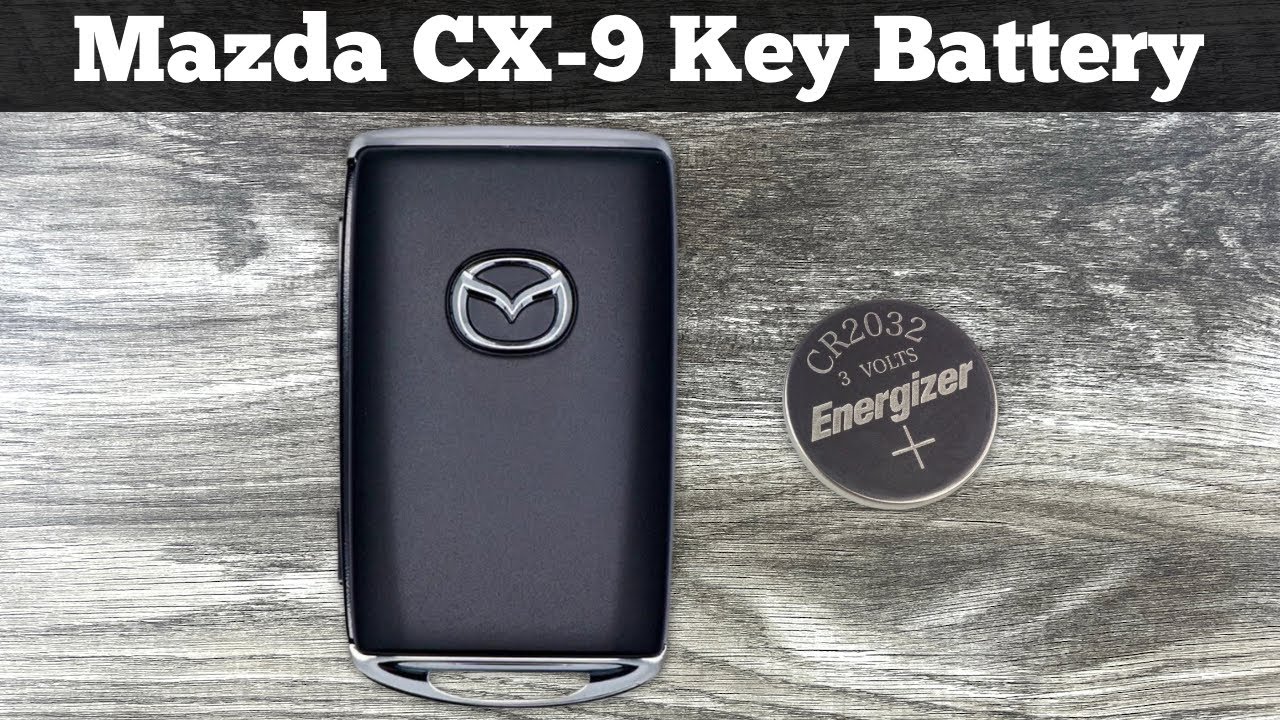Замена батареи брелока Mazda CX-9 2020–2023 годов выпуска — как заменить батарейки брелока CX-9