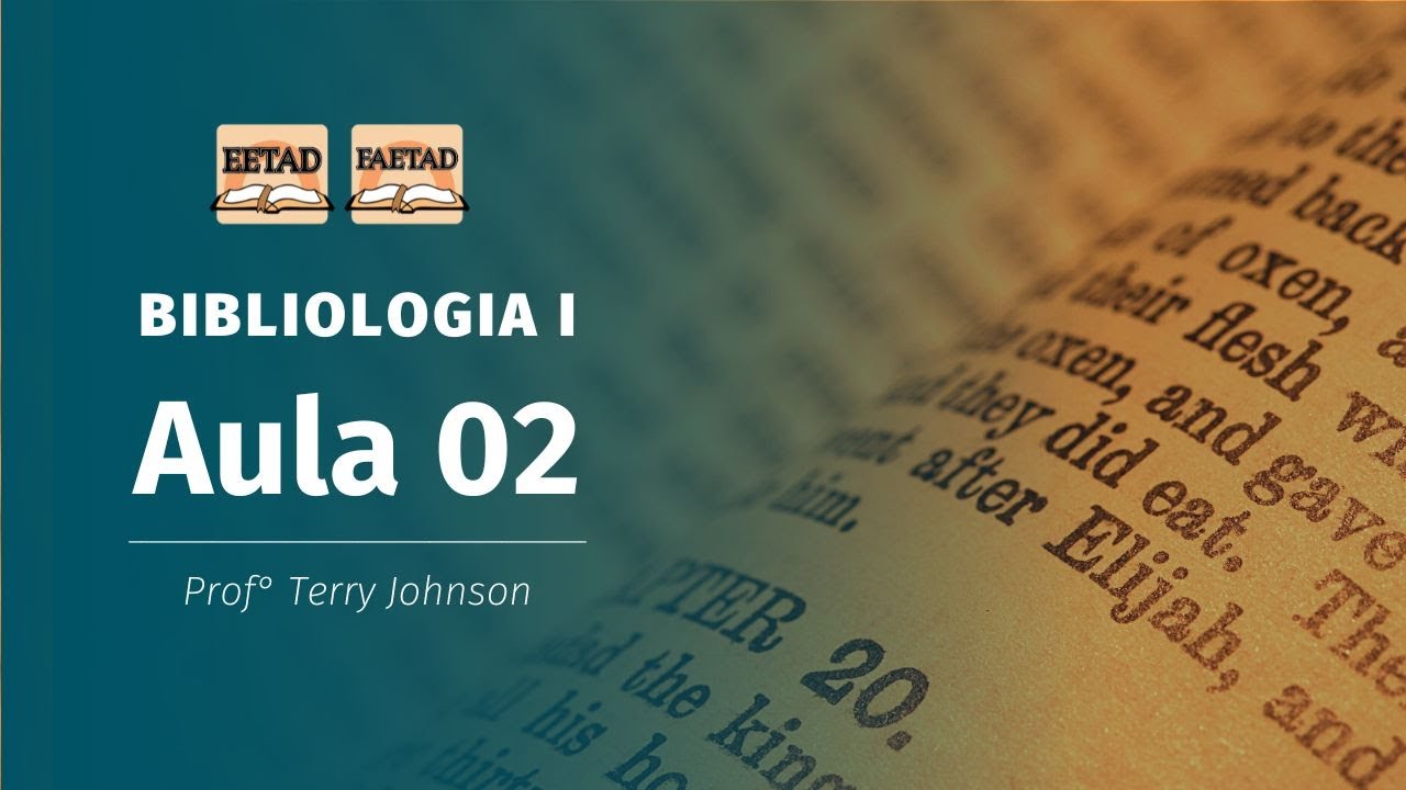 A BÍBLIA COMO LIVRO I Pr. Terry Johnson