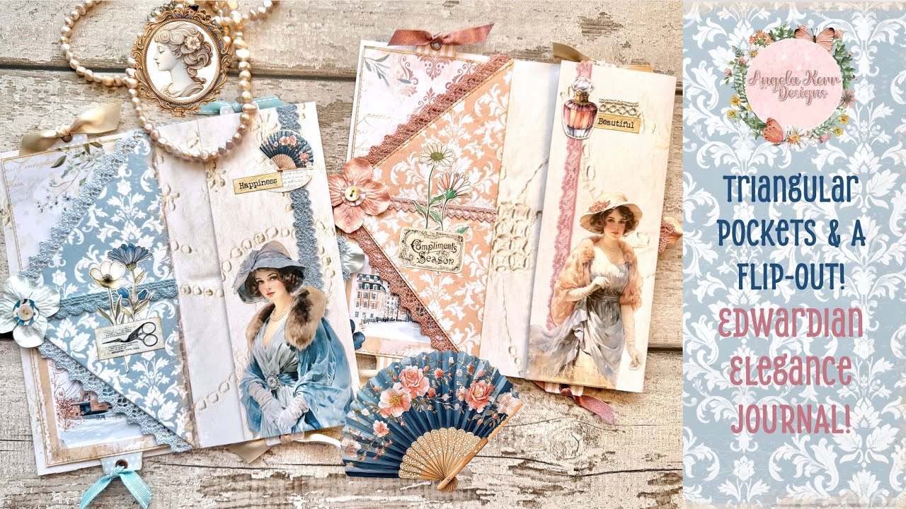 You HAVE TO Try this Stunning Triangular Pocket Page with A Flip Out!