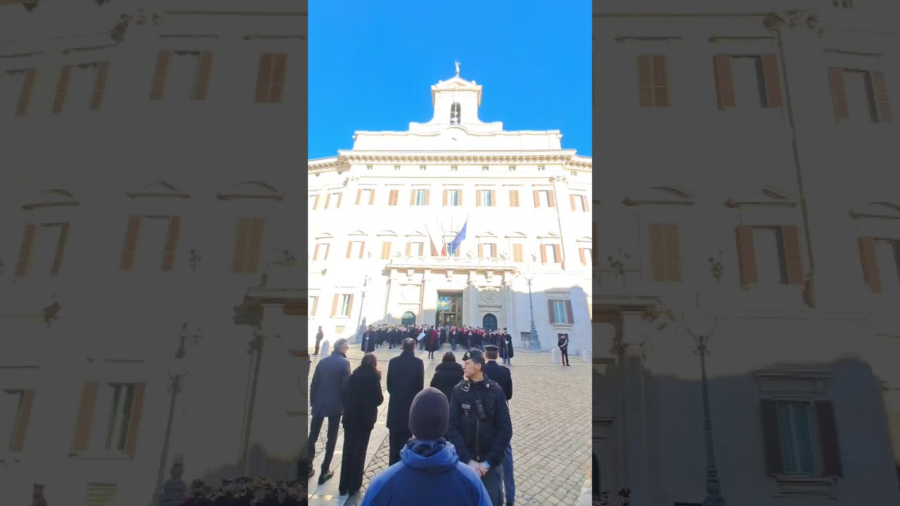 A SALUTE TO MORRICONE (*) from Monte Citorio square (Rome) by Police band of Italy 