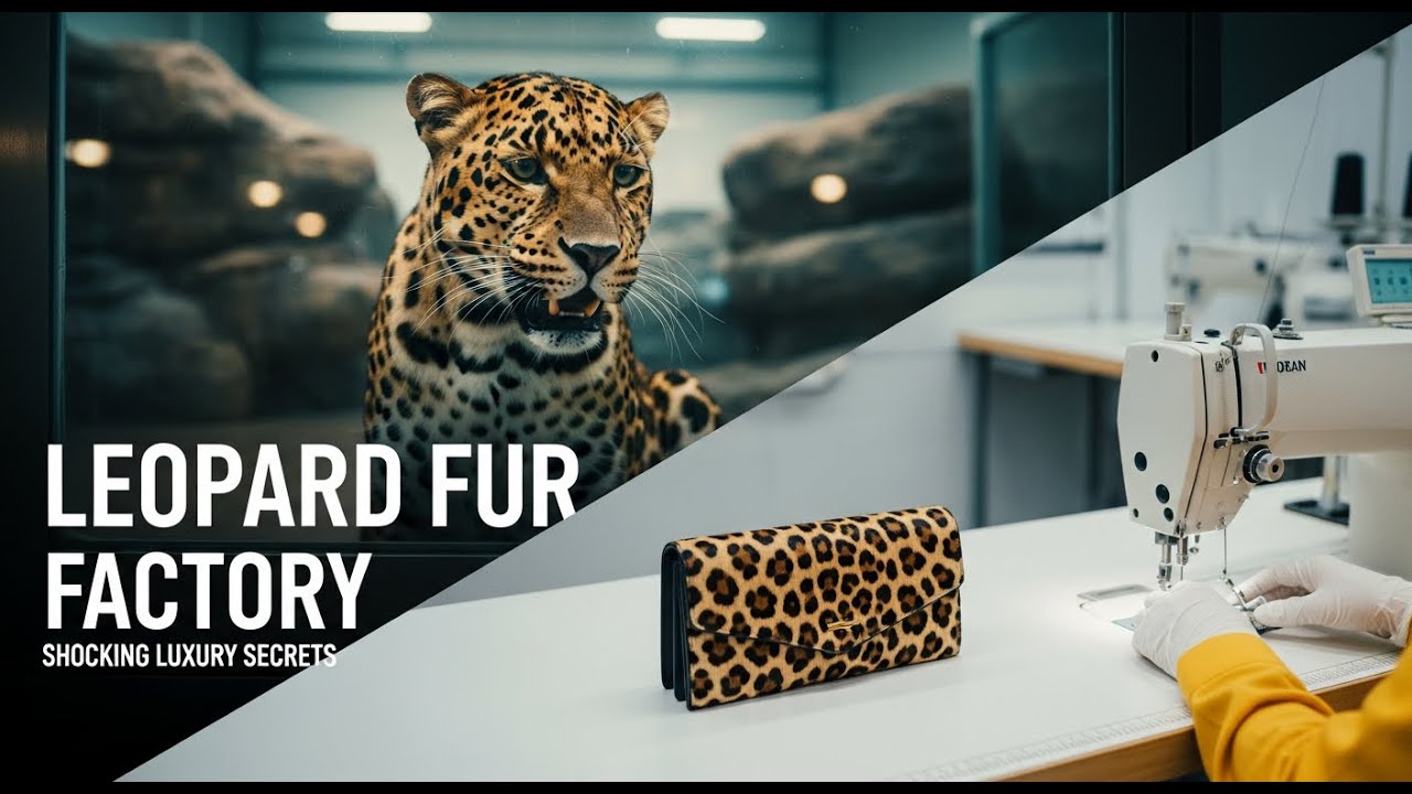 INSIDE THE SECRET LEOPARD FUR FARM & LUXURY FACTORY  Controversial Exotic Goods Production
