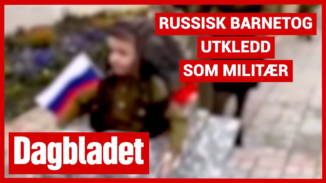 Russisk barnetog utkledd som milit&aelig;r