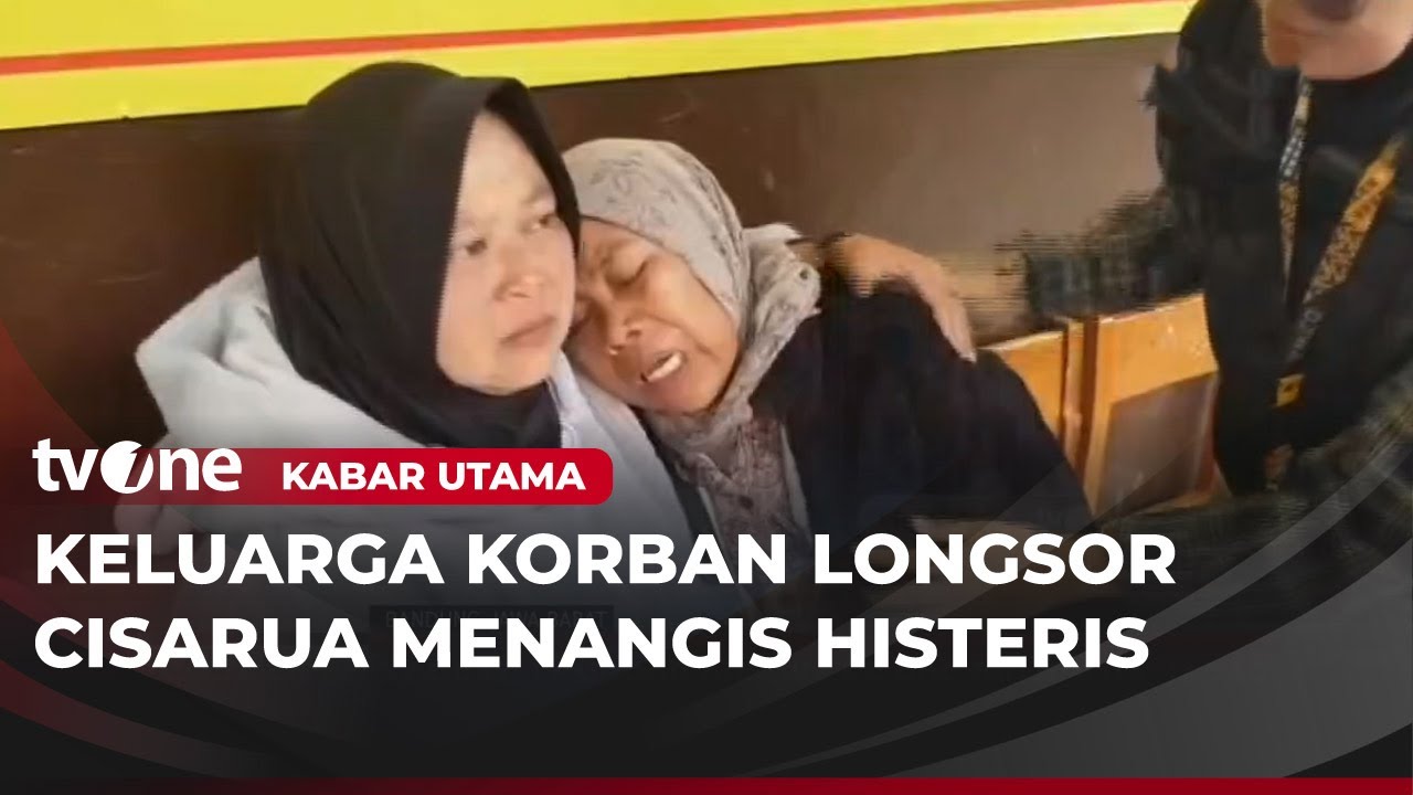 Tangis Keluarga Pecah Saat Petugas Membawa 5 Jenazah Korban Longsor Cisarua | Kabar Utama
