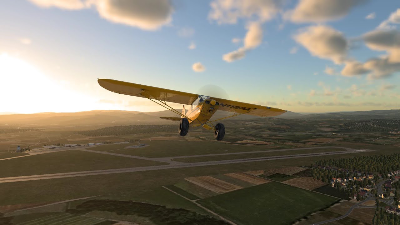 X-Plane 12 - Tramonto ad Assisi(?)