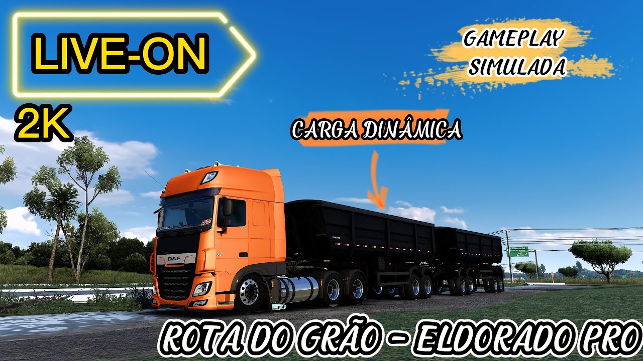 LIVE - ROTA DO GRÃO | MAPA ELDORADO PRÓ | Euro truck Simulator 2 1.58  #ETS2 #EUROTRUCK2