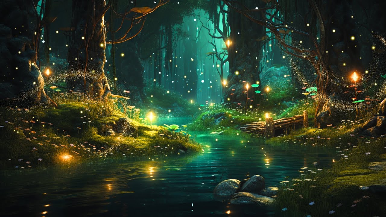 BEWITCHING FANTASY FOREST | Pixie Dust and Bansuri Flute Ambience | ENCHANTING RELAXATION ✨🌳