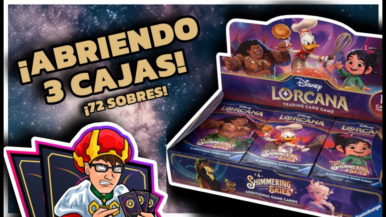 ABRIENDO 3 CAJAS de SHIMMERING SKIES de LORCANA, EN ESPAÑOL.