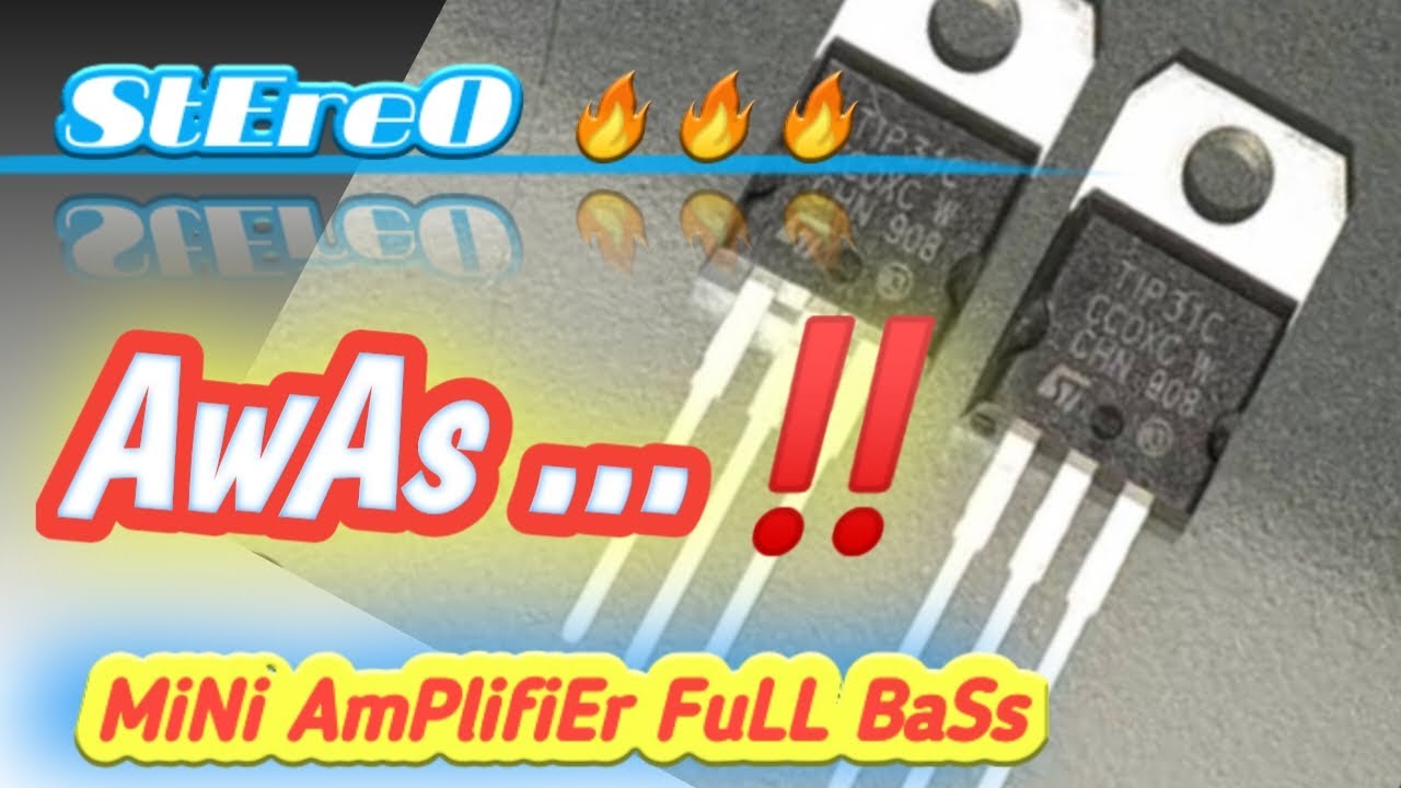 🔥 amplifier bass penuh mini stereo 5 volt ‼️ tip 31 x 2 #elektronik