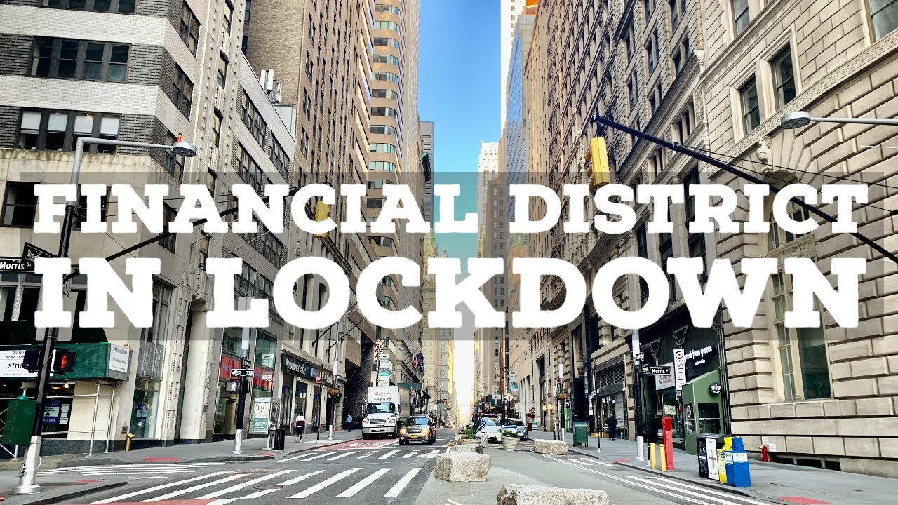 Walking Deserted Streets of New York City | Financial District