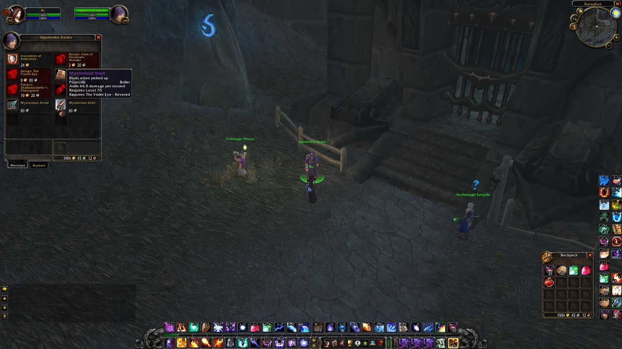 Mysterious Arrow / Mysterious Shell - From where to get (Hunter Ammo), WoW TBC