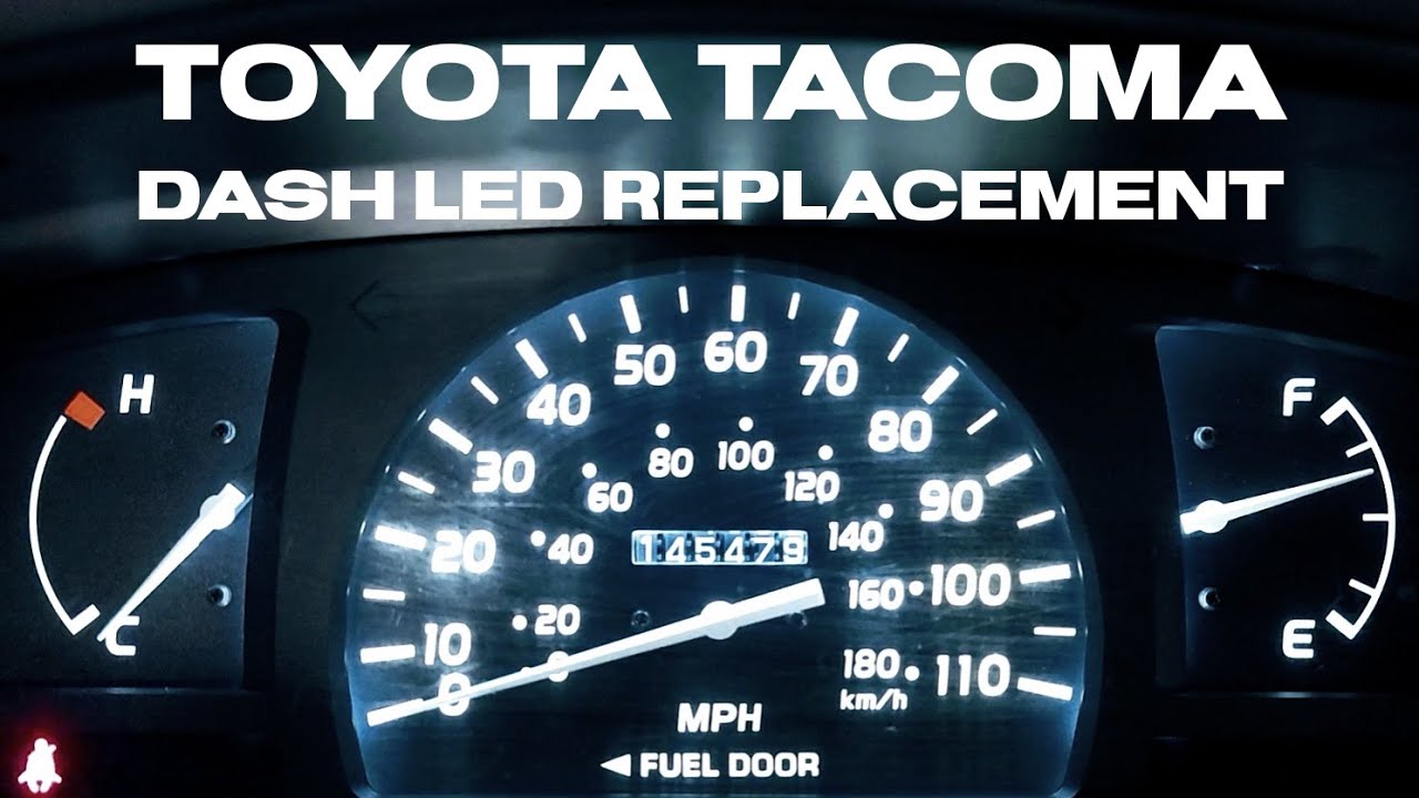 Toyota Tacoma dash lights replacement || トヨタ タコマ ダッシュボード LED 交換