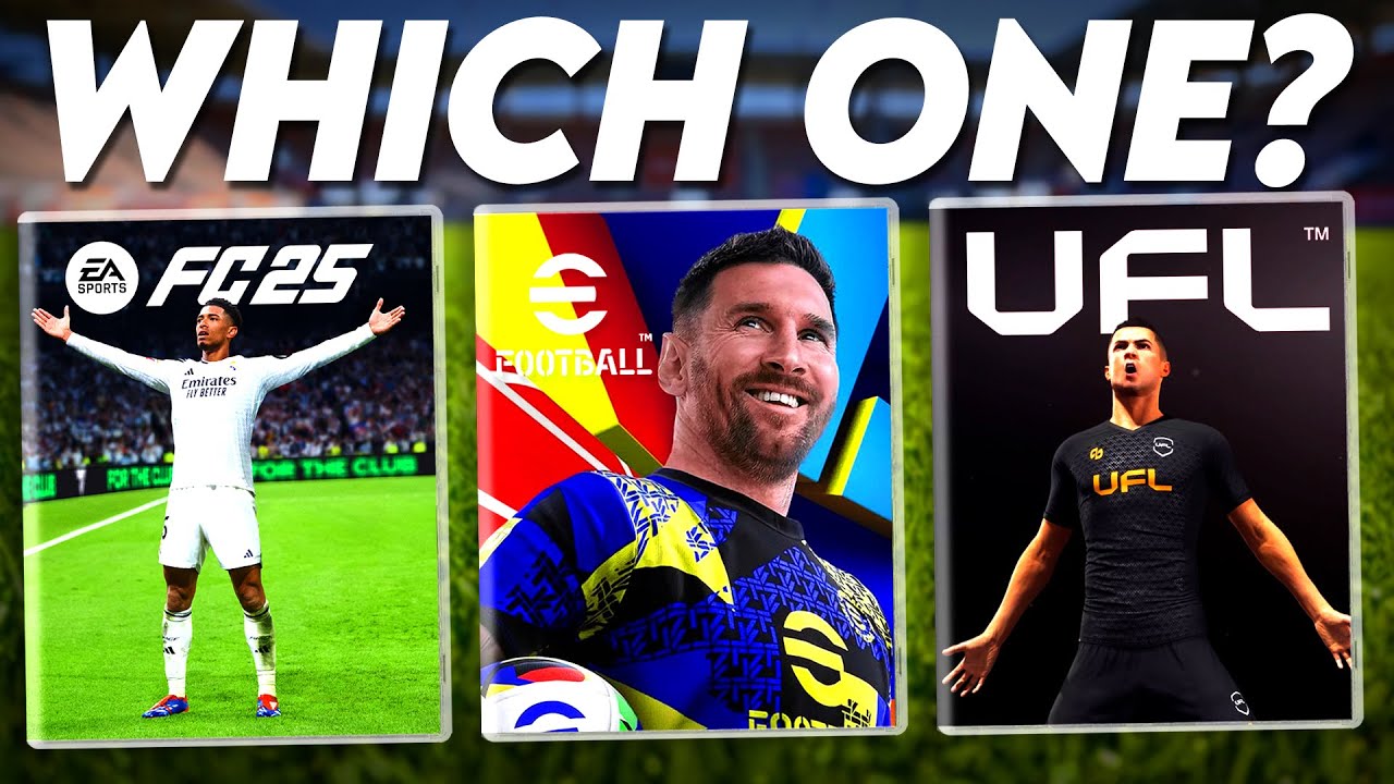 EA FC 25 vs UFL vs eFootball - which game is BEST?