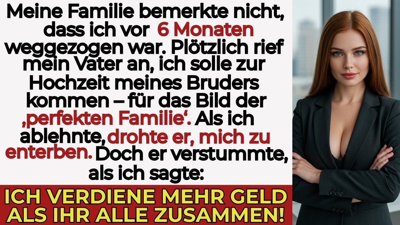 Meine Familie merkte nicht, dass ich wegging — jetzt laden sie mich zur Hochzeit meines Bruders e