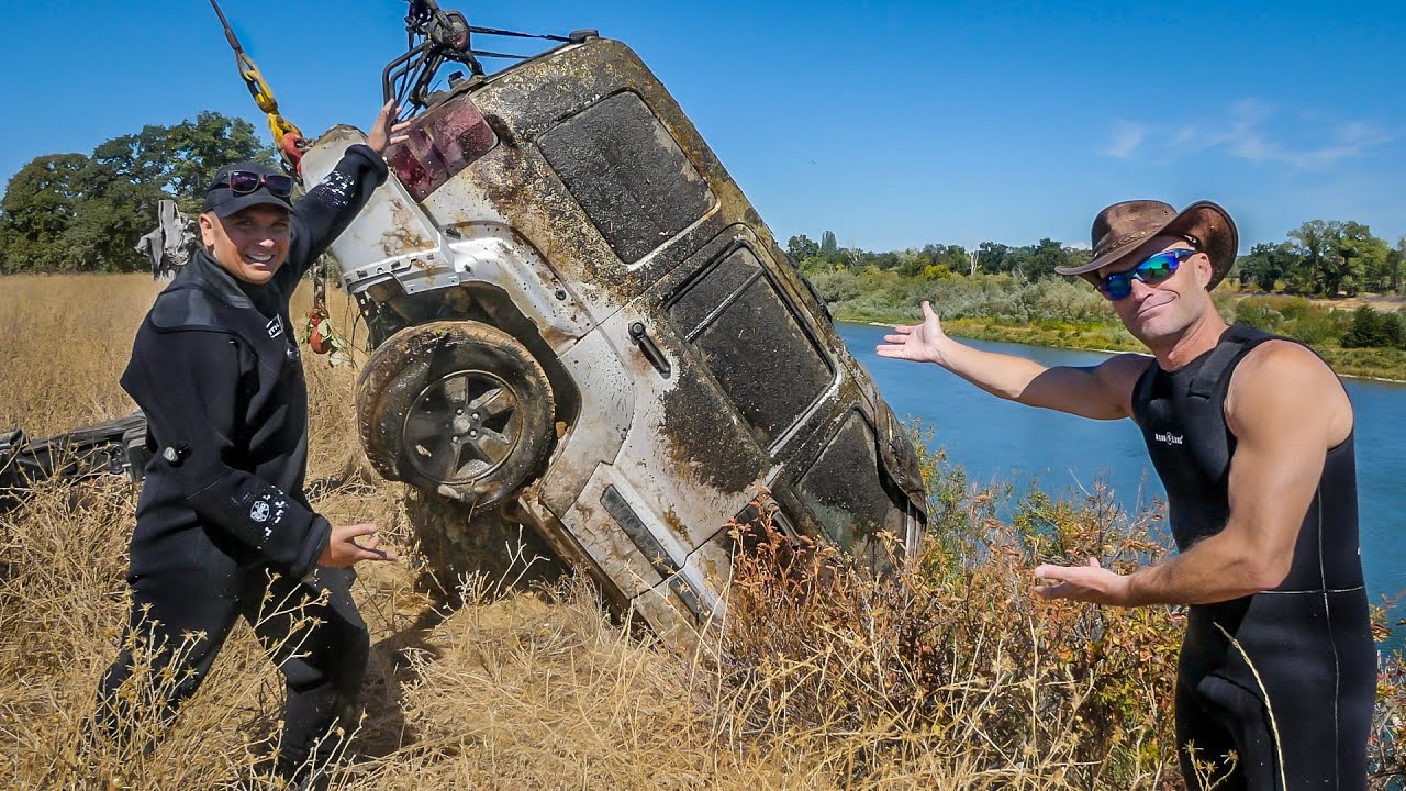 MOM's JEEP FOUND in River while Searching for Stolen Cars!