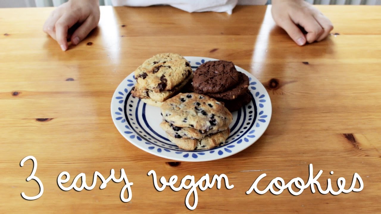 3 Easy Vegan Cookies | 3 tipos de galletas veganas fáciles