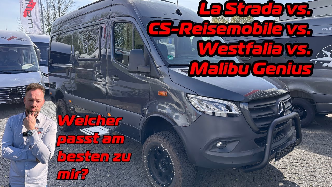 CS, Malibu, Westfalia, La Strada – Wie unterschiedlich kann ein Sprinter sein? | SYRO XXL- VERGLEICH