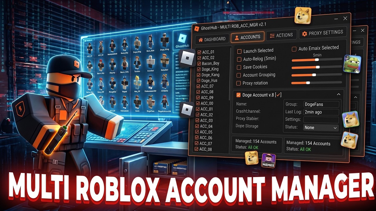 Roblox Account Manager 2026 Free | Multi Instance Multiple Accounts PC