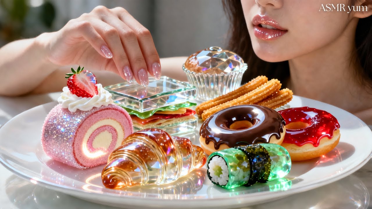 These GLASS Eating Sounds Feel Illegal… ASMR GLASS Mukbang 🤯