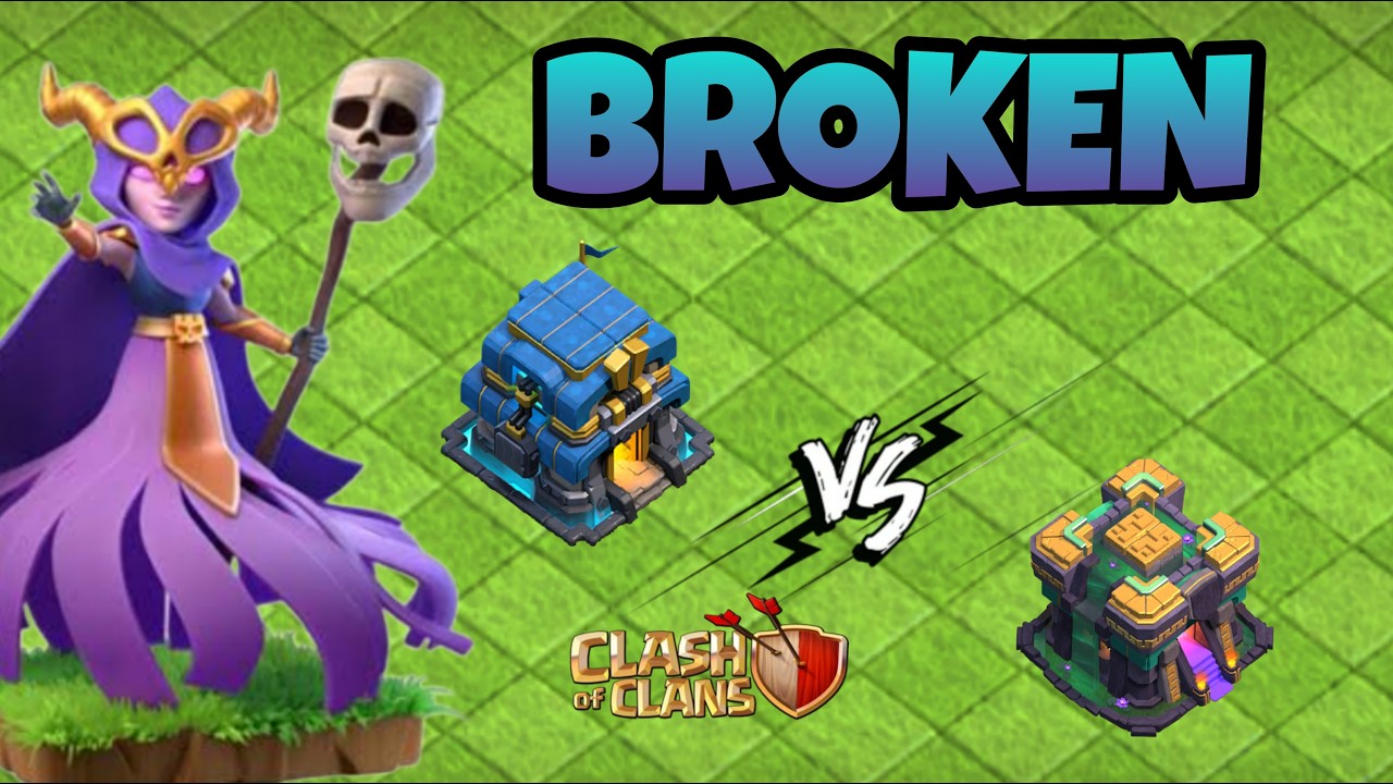 TH12 Destroys TH14 with Super Witches! 💀 | Clash of Clans