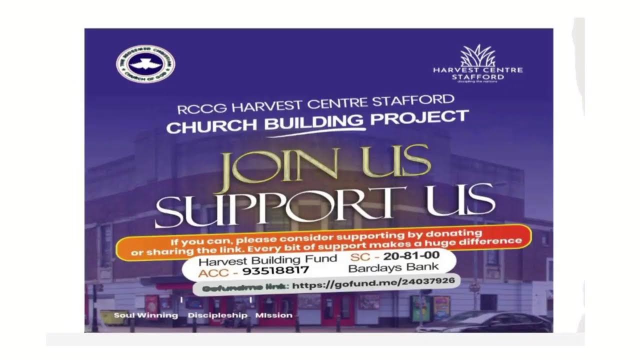 RCCG Harvest Centre Stafford, UK Live Stream