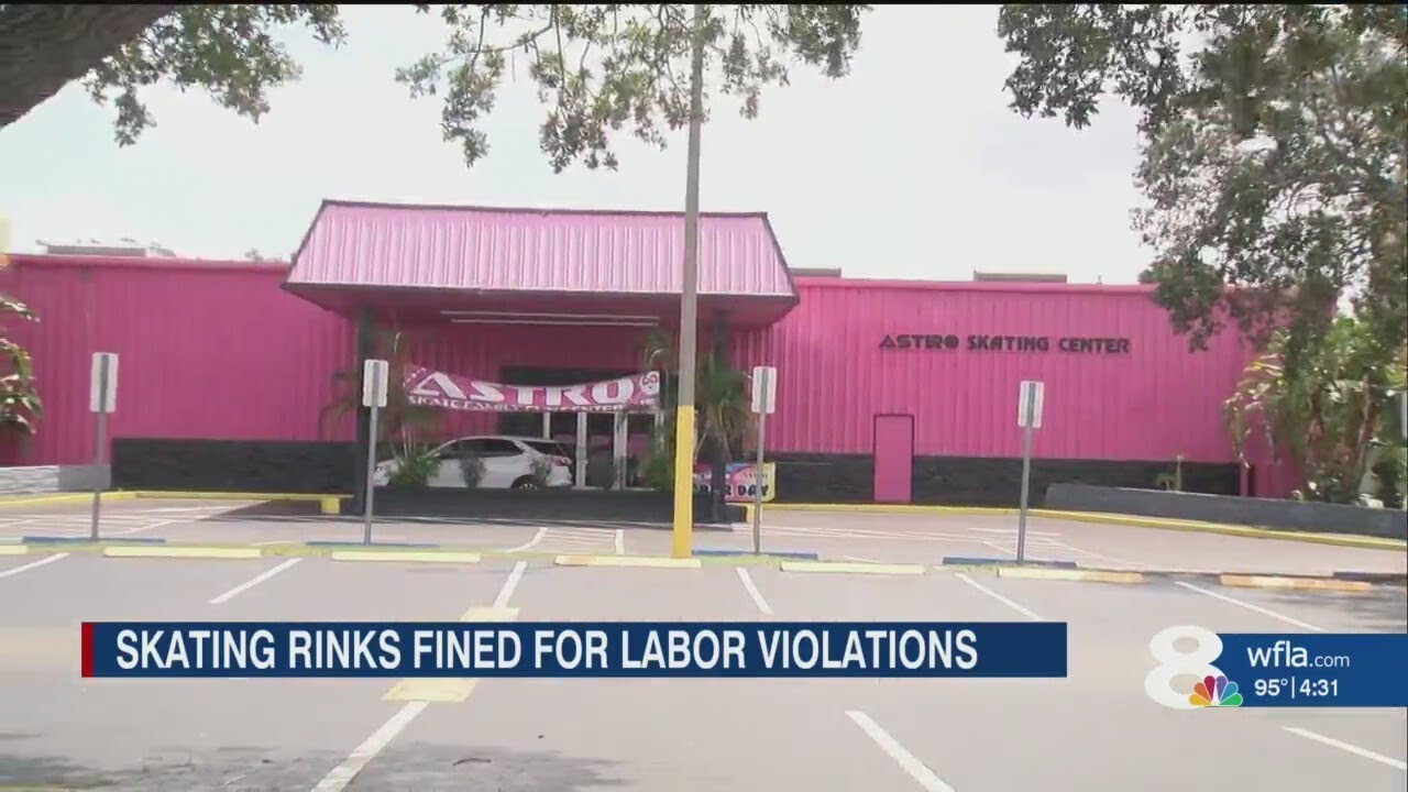 4 Tampa Bay area skating rinks fined for keeping teen employees outside legal hours, DOL says