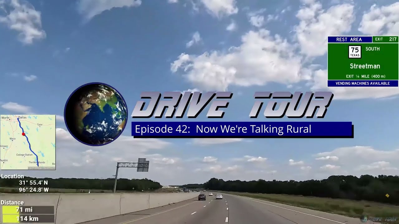 Now We're Talking Rural -  Drive Tour Episode 42 (Interstate 45 - Streetman to Fairfield Texas)