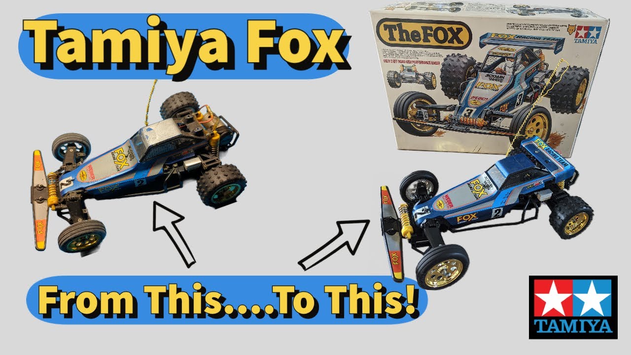 Vintage 1985 Tamiya Fox RC Car - Complete Rebuild of Kit# 58051 - This Attic Find Gets a New Life!