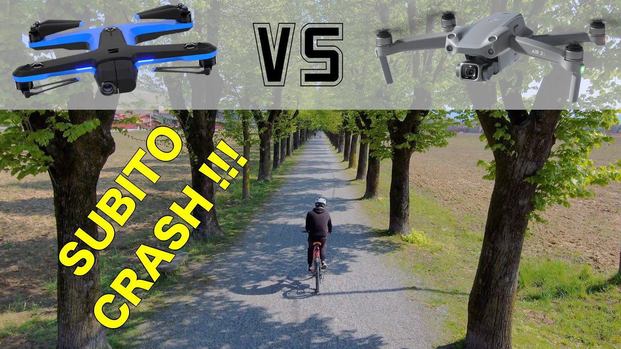 DJI AIR 2S VS SKYDIO 2 АКТИВНЫЙ ТРЕК И НЕМЕДЛЕННО АВАРИЙ !!!