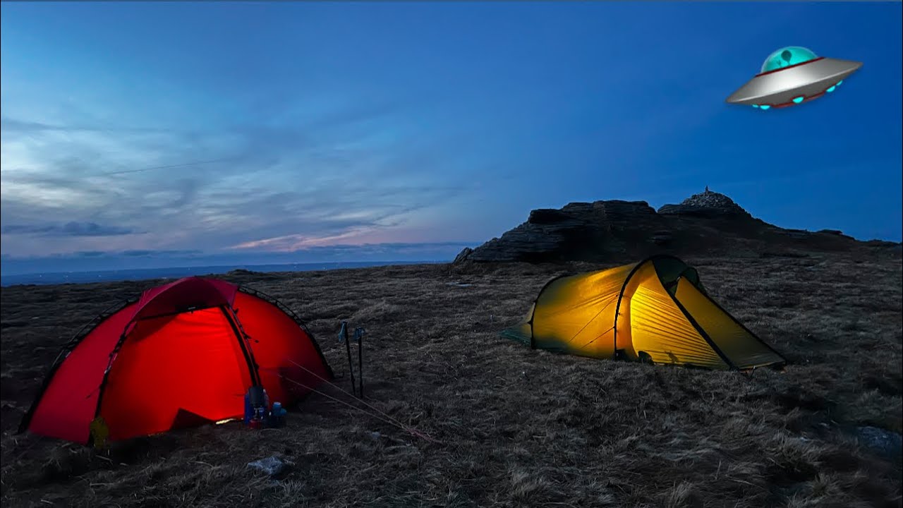 FIRST CAMP OF 2025! Subzero wild camping on Dartmoor’s highest peak! 🥶⛺️  …WAS THAT A UFO?! 🛸