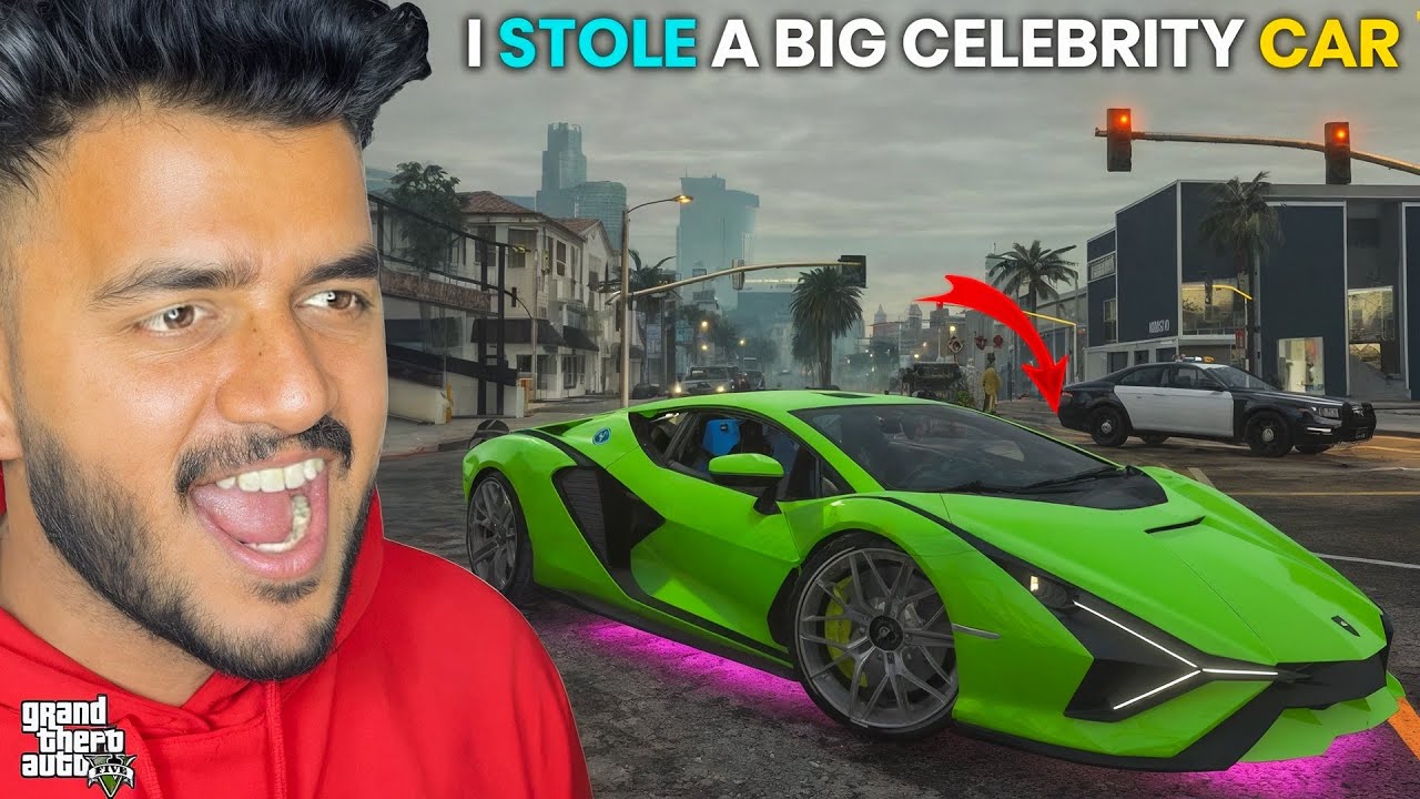 I STOLE A CELEBRITY CAR | GTA V GAMEPLAY #8