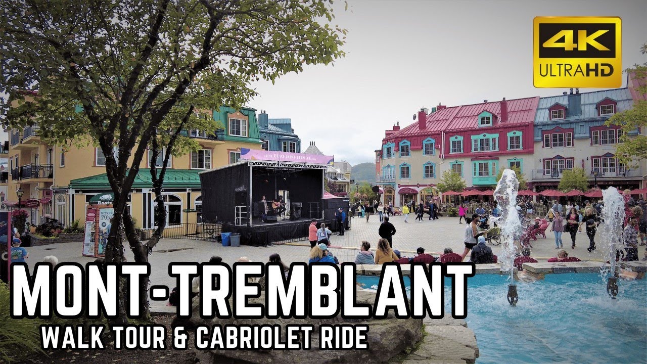 Exploring Mont-Tremblant Village: A Summer Walking Tour in Canada (4K)