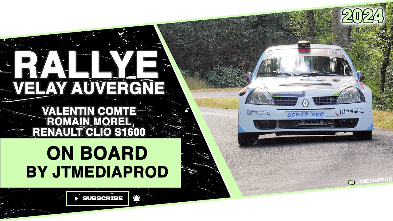 Rallye Velay Auvergne 2024 - Comte-Morel ES4 Les Planchas - Renault Clio S1600