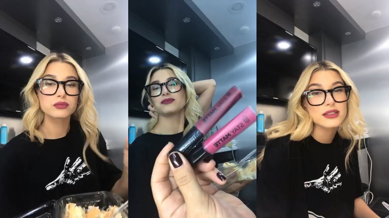 [1/2] Hailey Baldwin | Instagram Live Stream | 24 October 2017