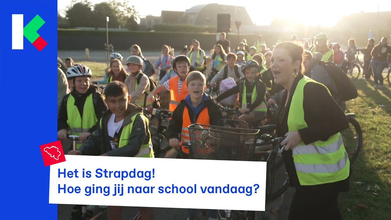 ’t Is Strapdag! Hoe ging jij naar school vandaag?