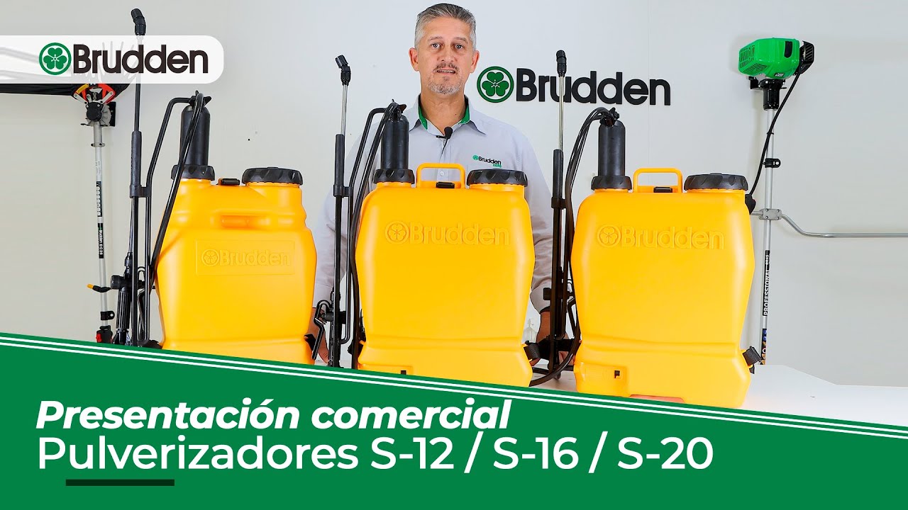 Presentación comercial Pulverizador S-12 S-16 S-20 Brudden