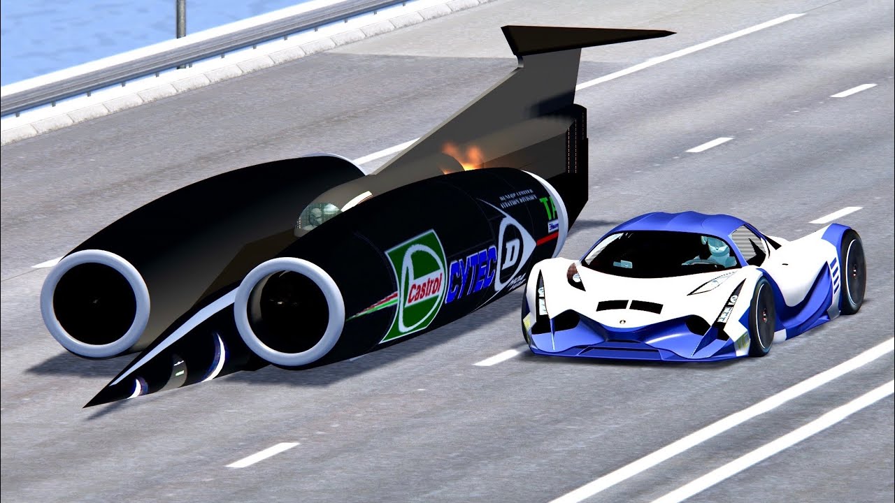 Devel Sixteen vs SSC Fastest Car In The World - Drag Race 20 KM