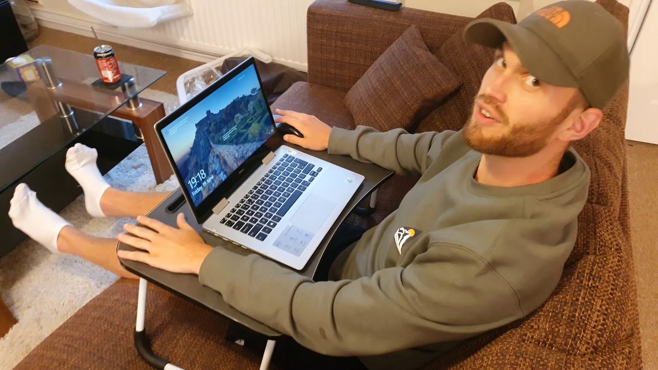 ACITMEX Laptop Stand Bed Table with Foldable Legs & Cup Slot - Unboxing and Review