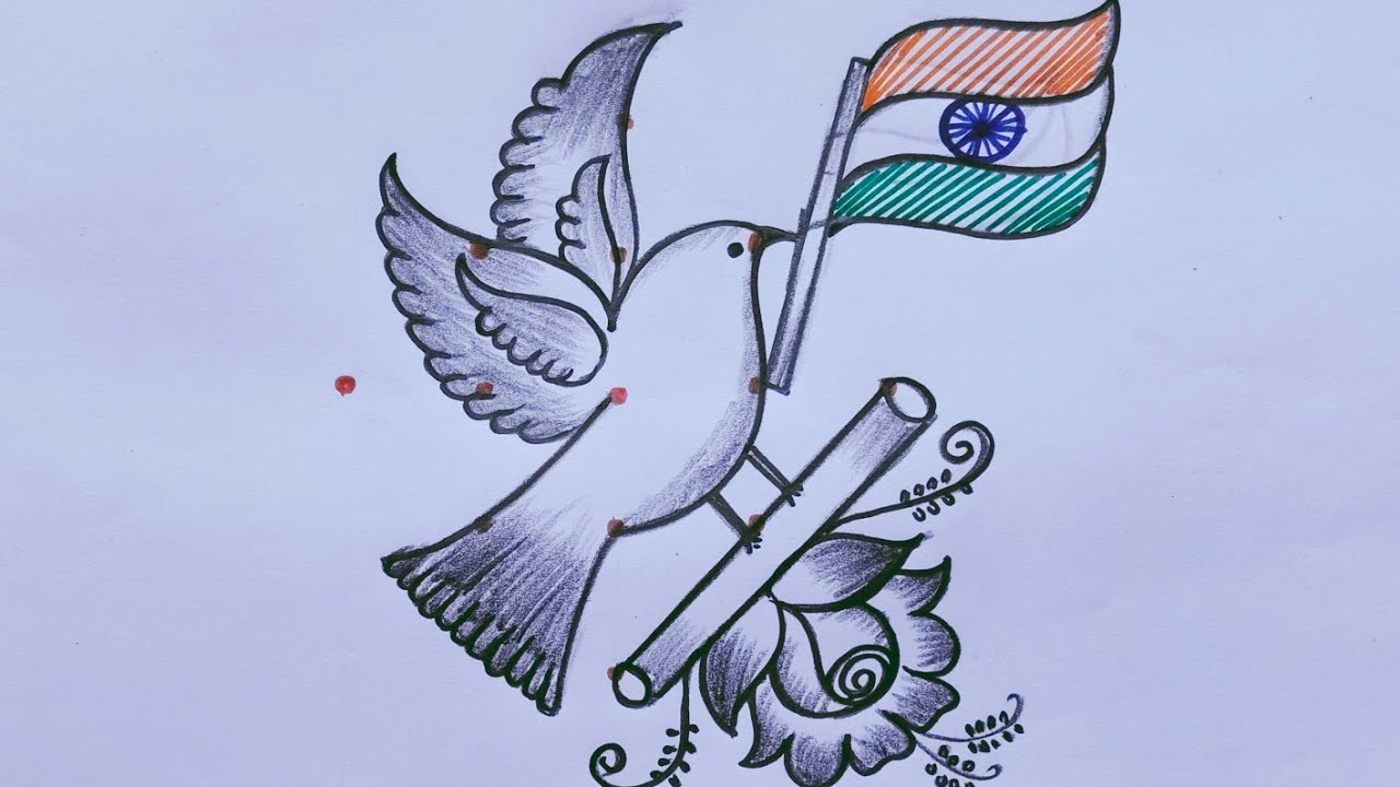 🌺🌺ரொம்ப ஈஸியான🌺 Republic day rangoli🌺creativity👍🌺just 5 dots 🌺 simple pulli kolam 🌺