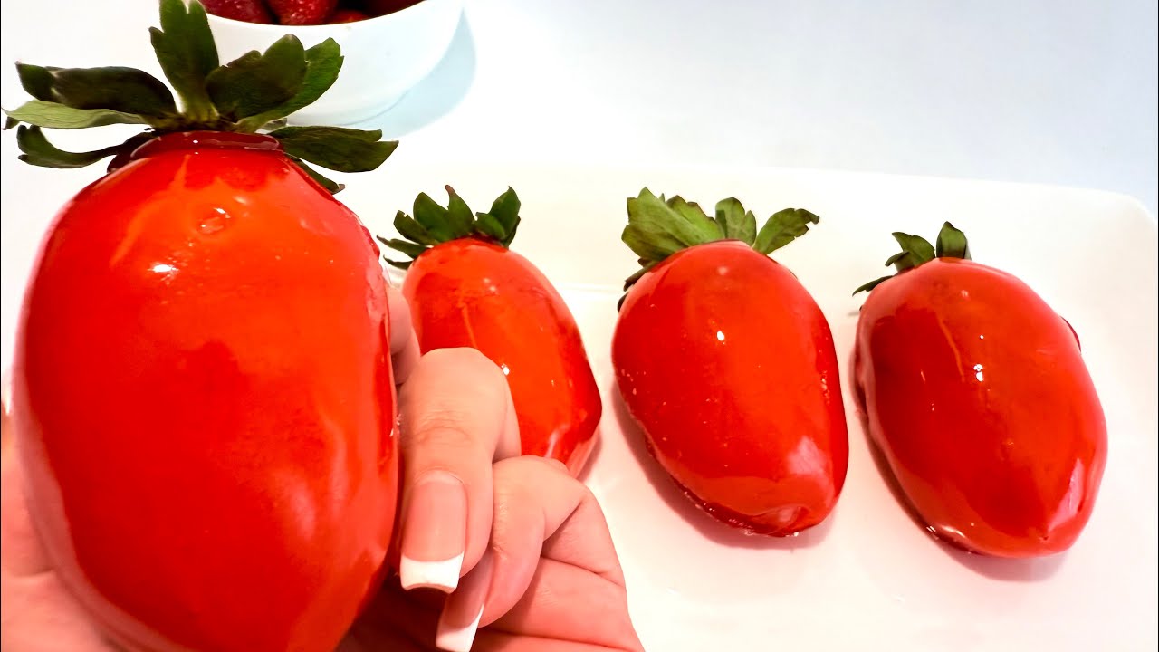 El secreto del Morango do Amor ||fresas con brigadeiro y caramelo