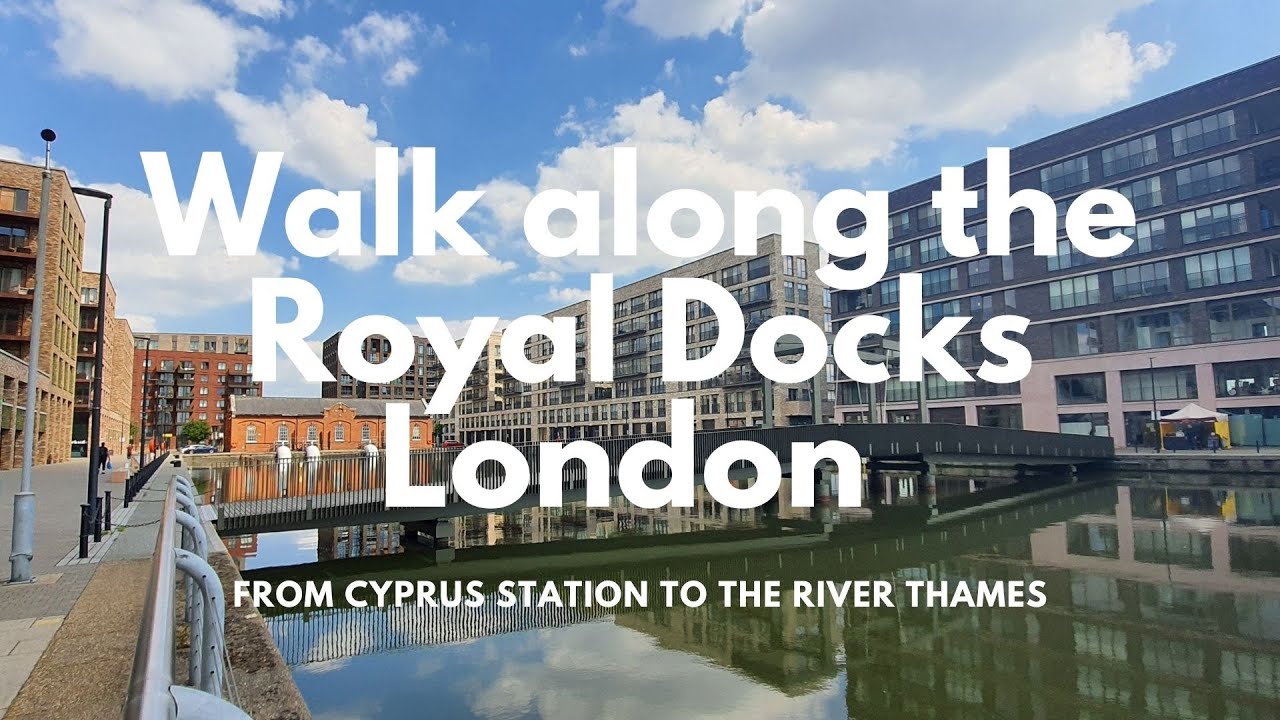 Royal Dock Walk | Cyprus Station to the Thames River | Newham | London | Three Amigos | 4k | HD
