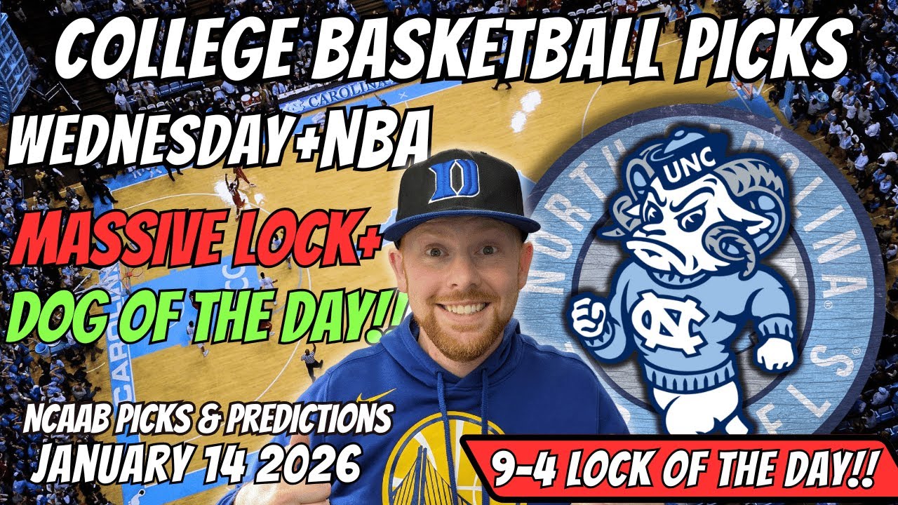 College Basketball Picks Today Wednesday 1/14/2026 | Free College Basketball Bets & NBA Picks Today