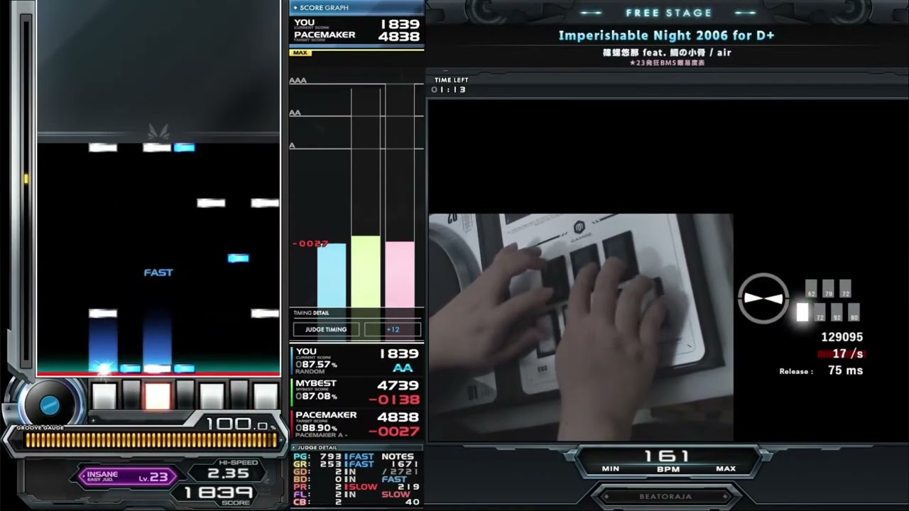 ★23 Imperishable Night 2006 for D+ HARD CLEAR｜発狂BMS