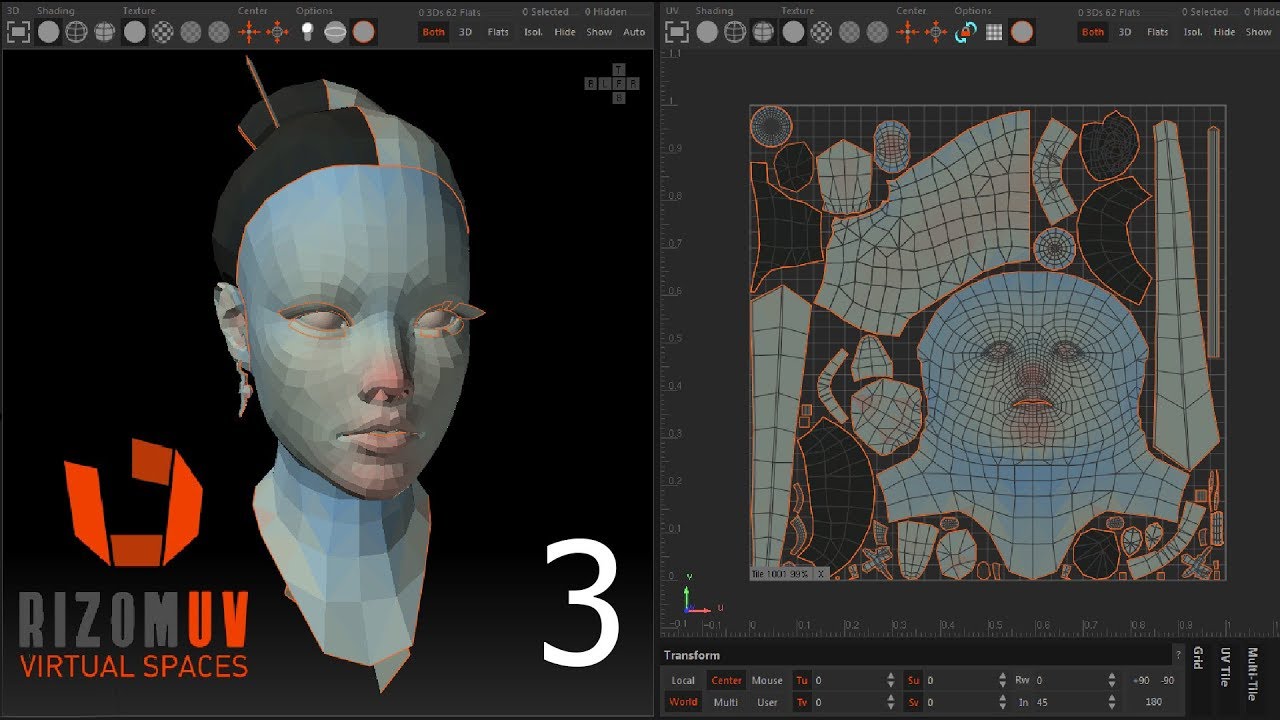 Rizom UV character practice p3