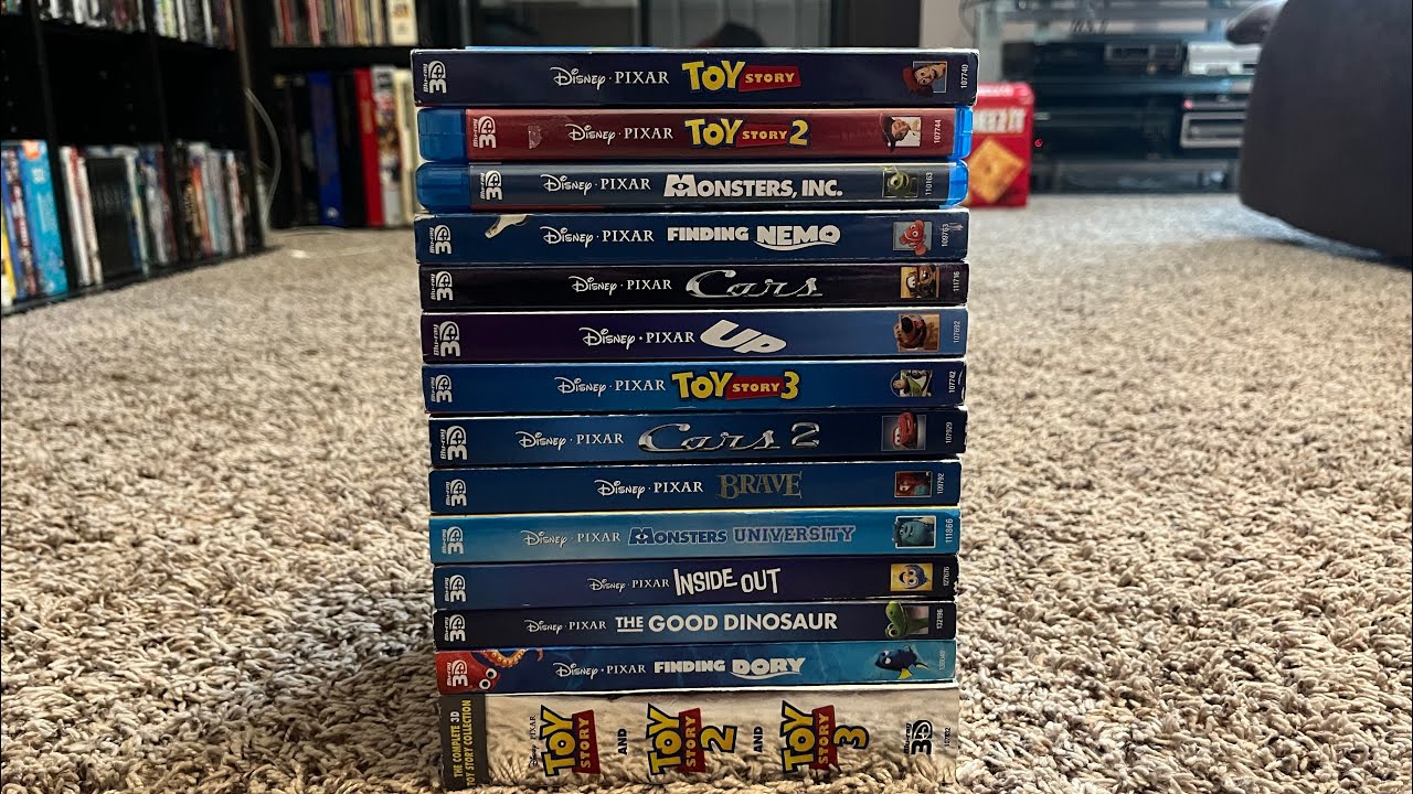 Моя полная коллекция Pixar 3D Blu-ray