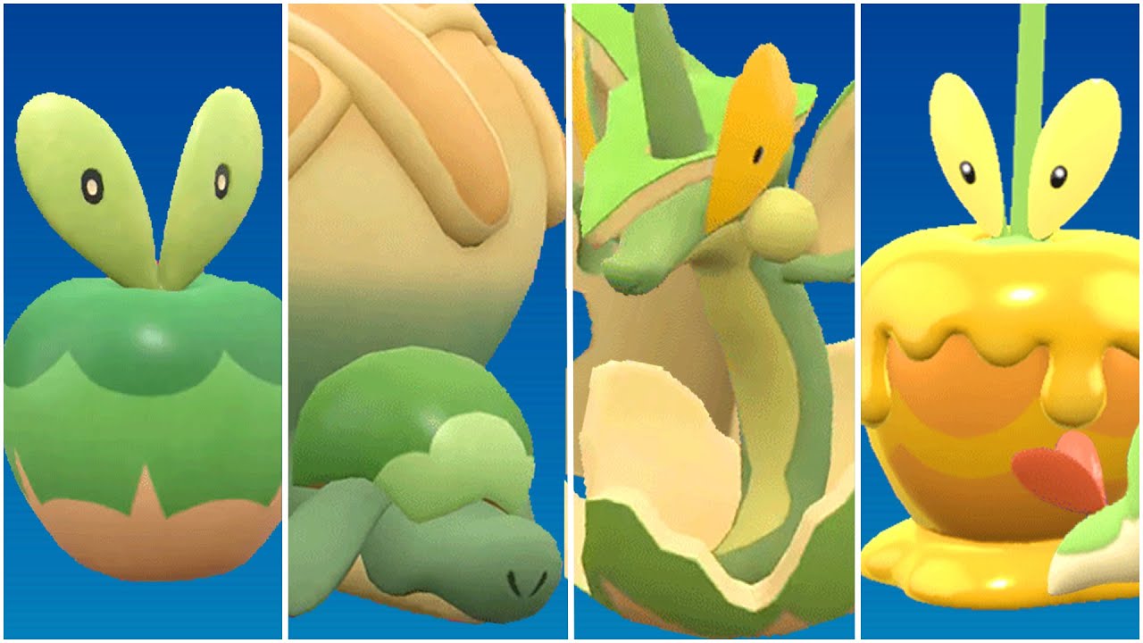 FULL APPLIN EVOLUTION TEAM! Shiny Applin, Dipplin, Appletun, Flapple Pokemon Scarlet Violet