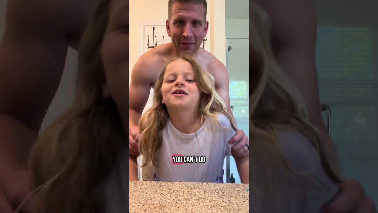 How'd he do? Dad preps daughters for church!