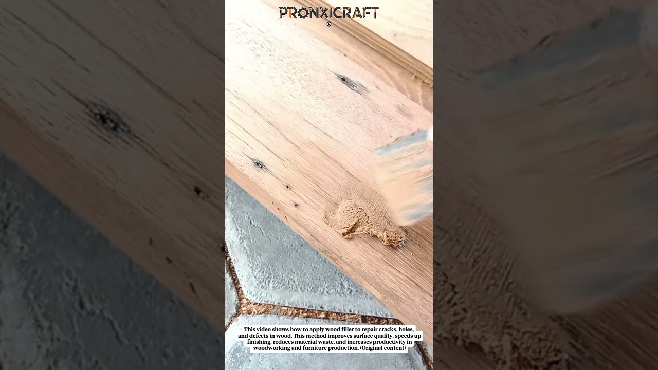 Perfect Wood Repair Using Wood Filler | Smooth & Clean Finishing Process