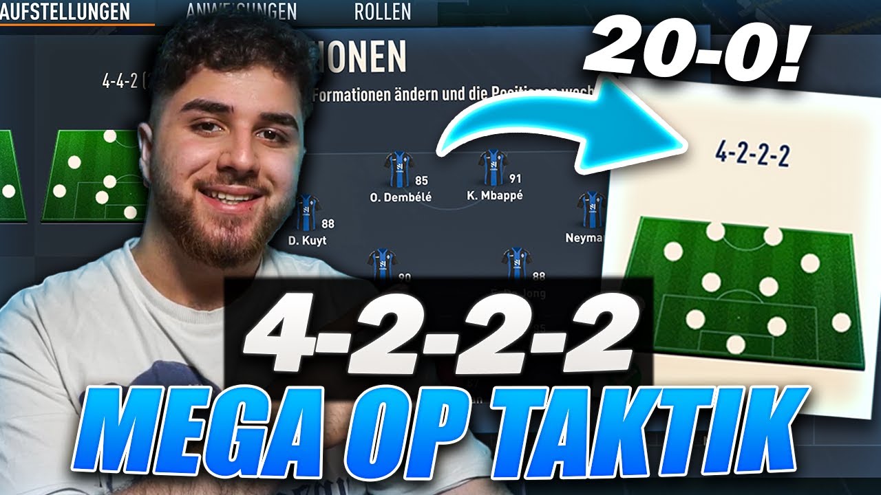 Meine META 20:0 4222 FORMATION ist AKTUELL die beste TAKTIK🔥Individuelle Taktik & Anweisung FIFA 23