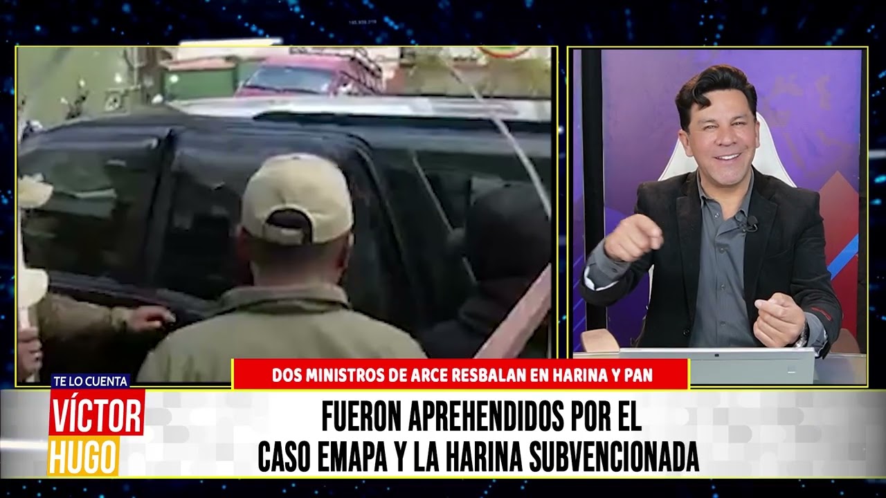 DOS MINISTROS DE ARCE RESBALAN EN HARINA Y PAN